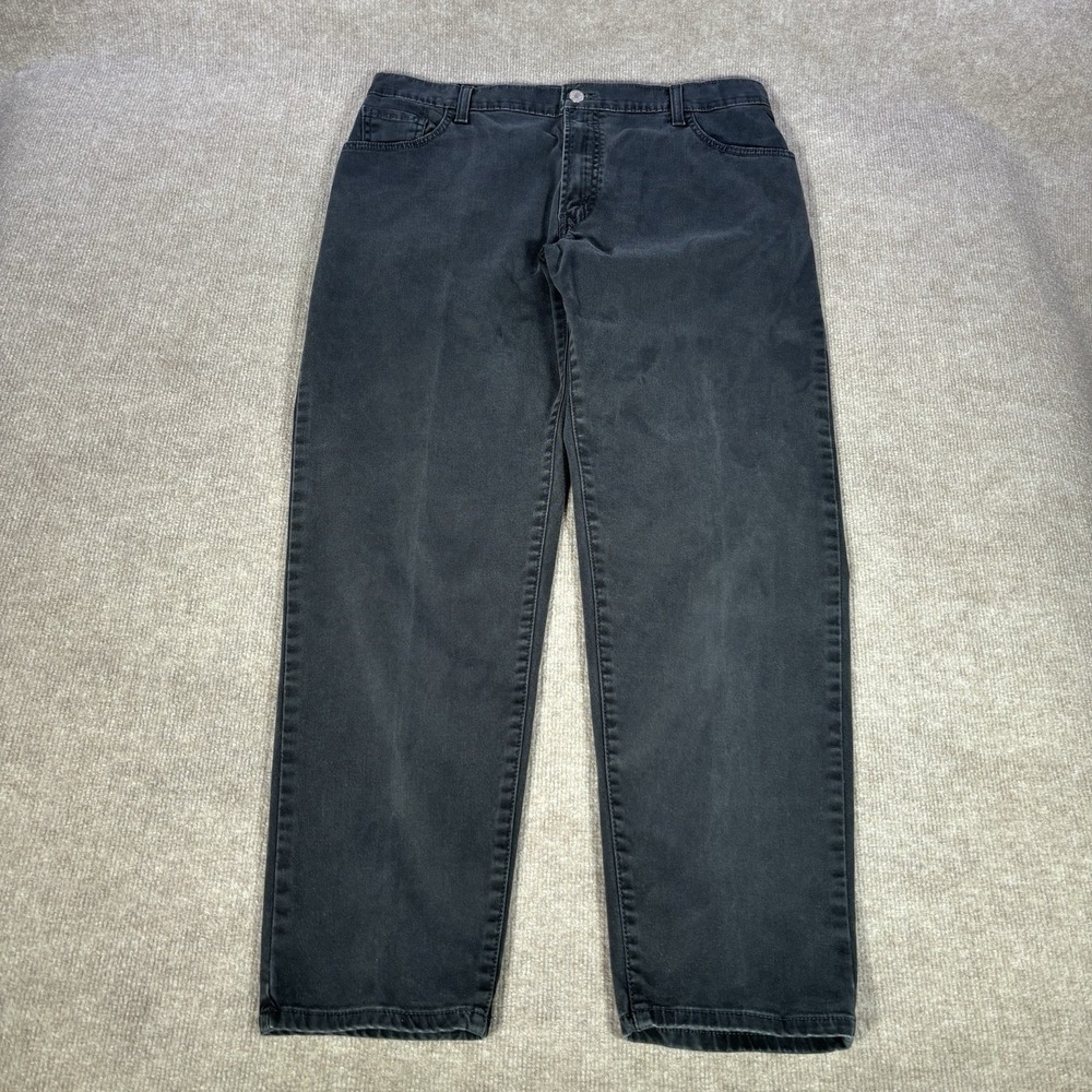 Vintage‎ Levis 550 Jeans Womens 16 Relaxed Fit Tapered Black Denim Stretch Y2K